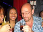 Jeff enjoys some ladies drinks with some of our dancers...